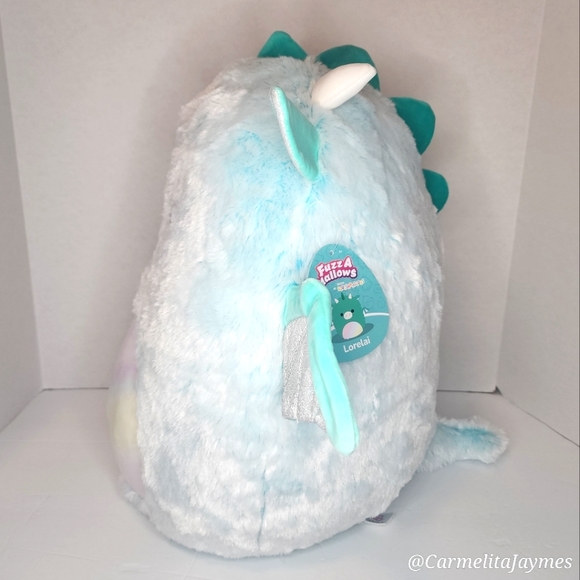 GAVE AWAY AS RAFFLE PRIZE 🎁 LORELAI 🐉 Rainbow Dragon FuzzAMallow Squishmallow - Picture 6 of 8